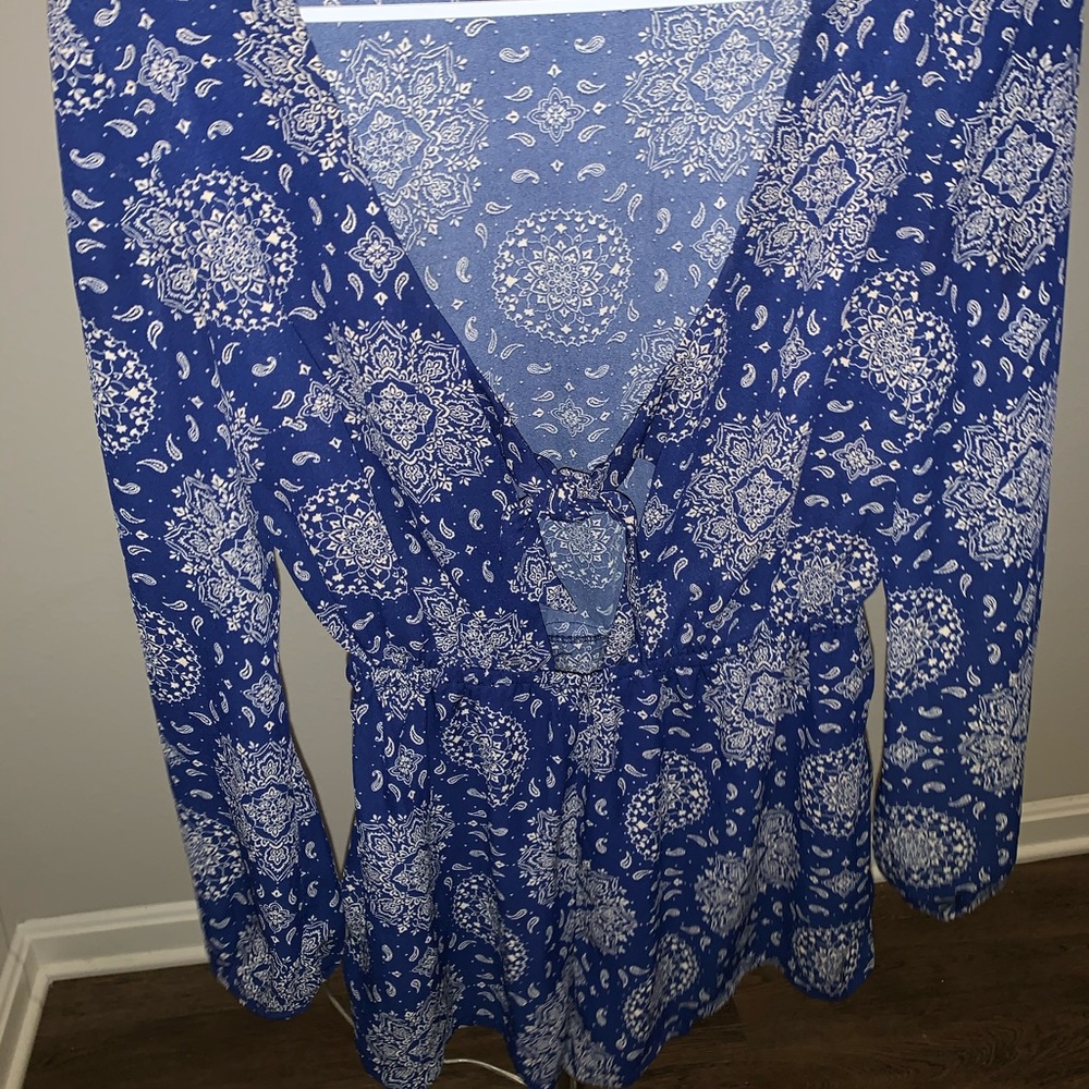 Forever 21 Patterned sleek romper